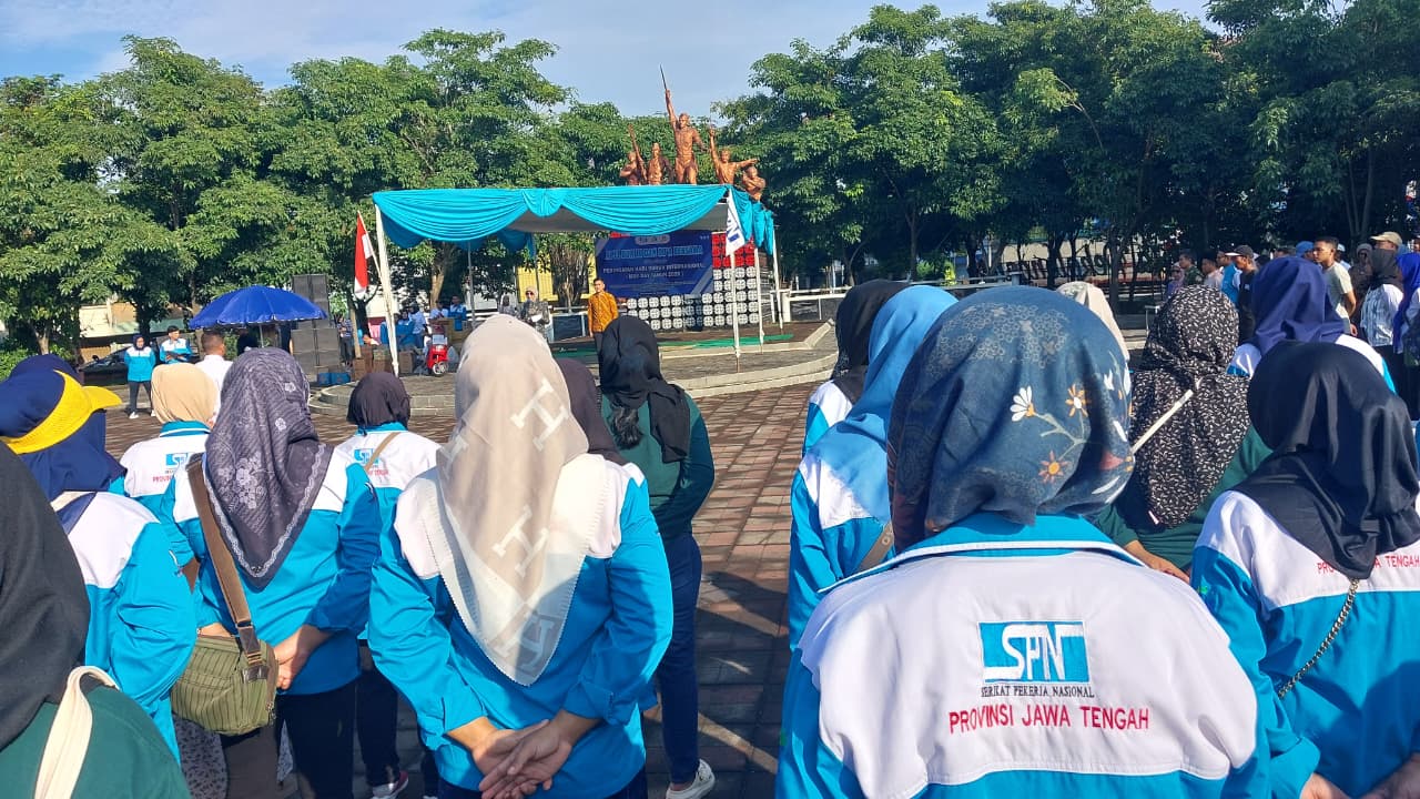 Apel dan Doa Bersama Warnai Peringatan Hari Buruh di Pekalongan