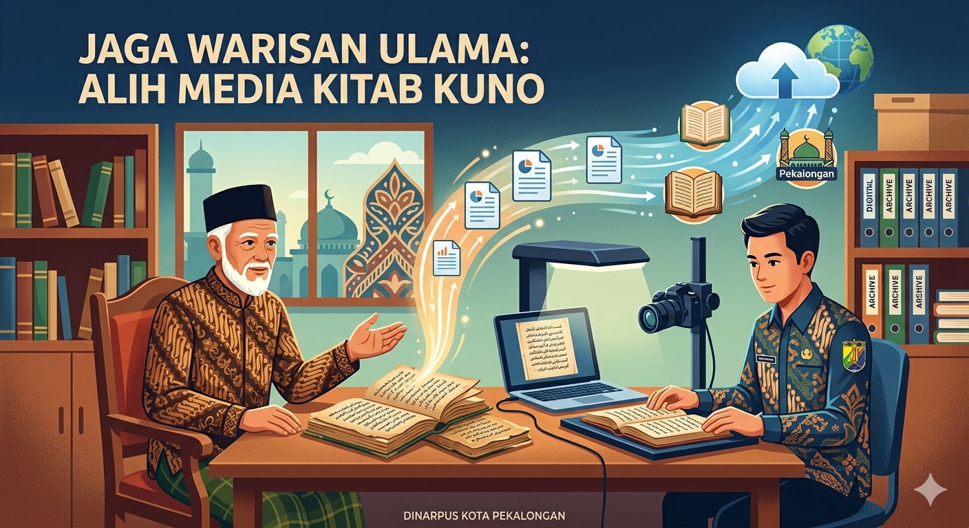 Jaga Warisan Ulama, Dinarpus Kota Pekalongan Gencarkan Alih Media Kitab Kuno Jaga Warisan Ulama, Dinarpus Kota Pekalongan Gencarkan Alih Media Kitab Kuno