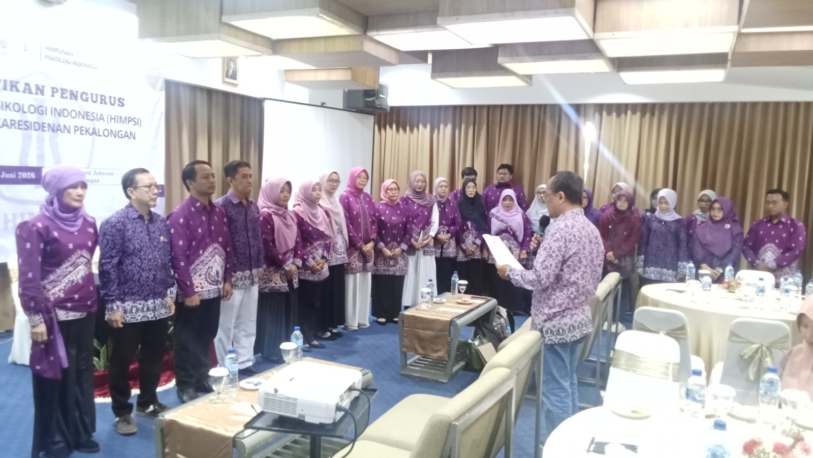 Pelantikan pengurus HIMPSI Cabang Eks-Karesidenan Pekalongan periode 2026&ndash;2030
