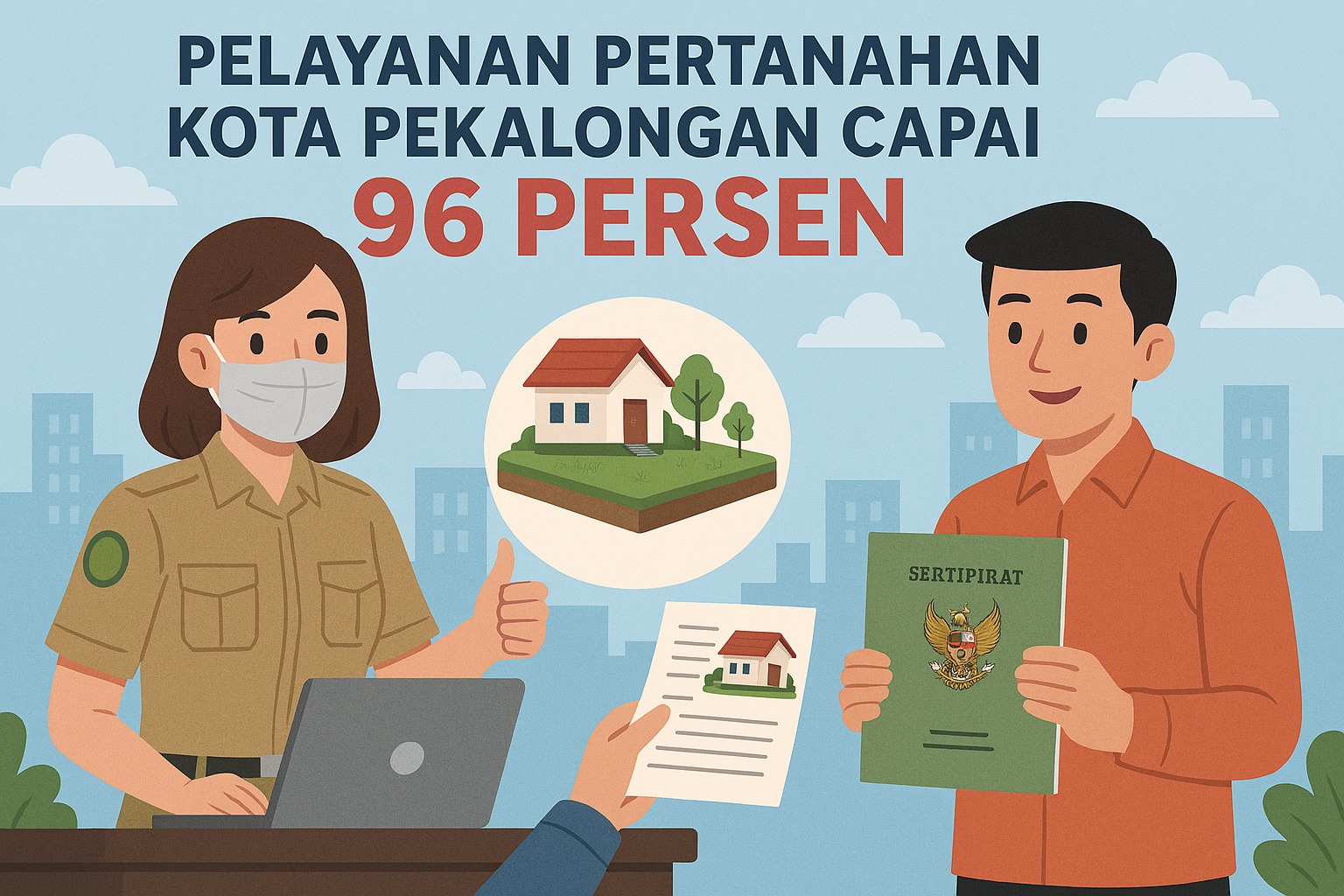 Pelayanan Pertanahan Kota Pekalongan Capai 96 Persen Pelayanan Pertanahan Kota Pekalongan Capai 96 Persen