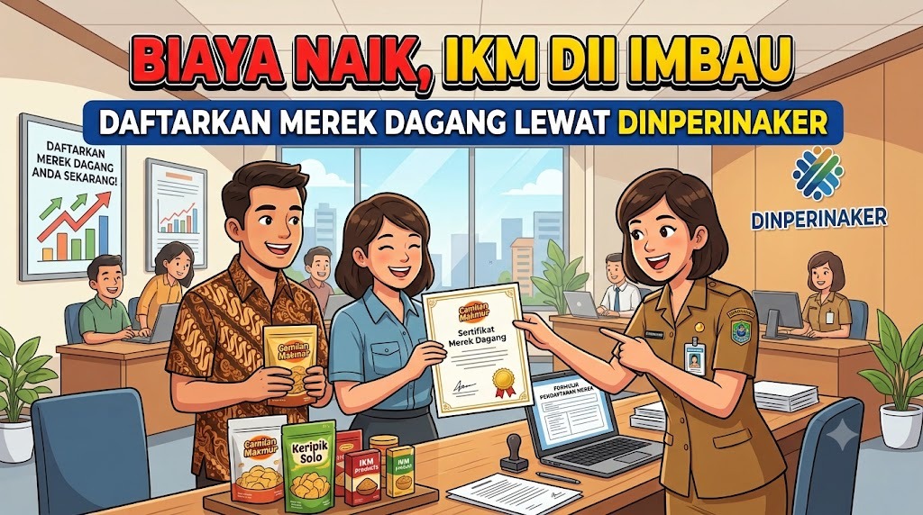 IKM Diimbau Daftarkan Merek Dagang Lewat Dinperinaker