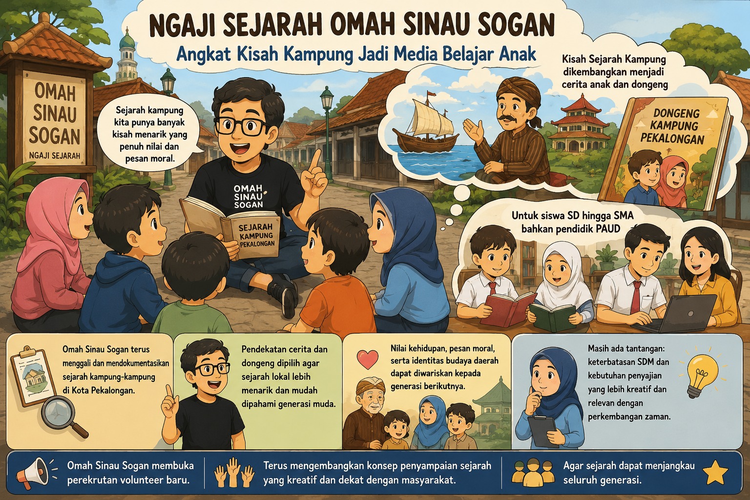 Ngaji Sejarah Omah Sinau Sogan Angkat Kisah Kampung Jadi Media Belajar Anak