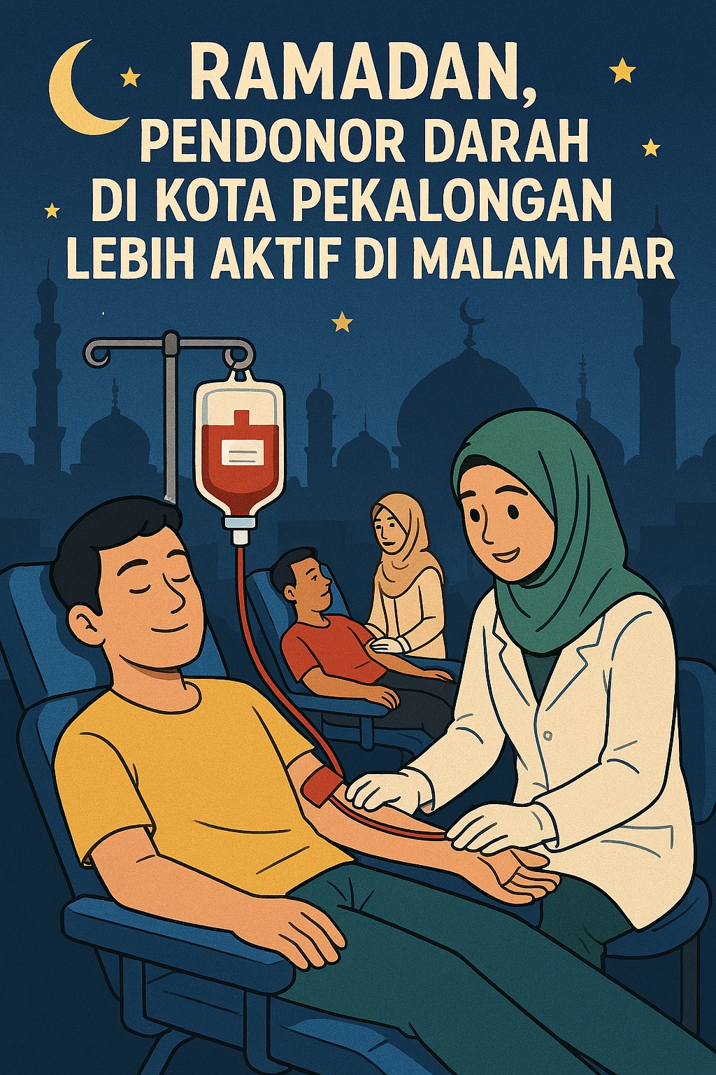 Ramadan, Pendonor Darah di Kota Pekalongan Lebih Aktif di Malam Hari