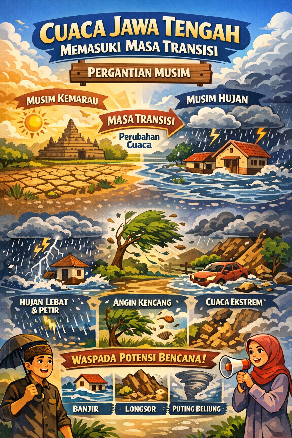 Cuaca Jawa Tengah Memasuki Masa Transisi