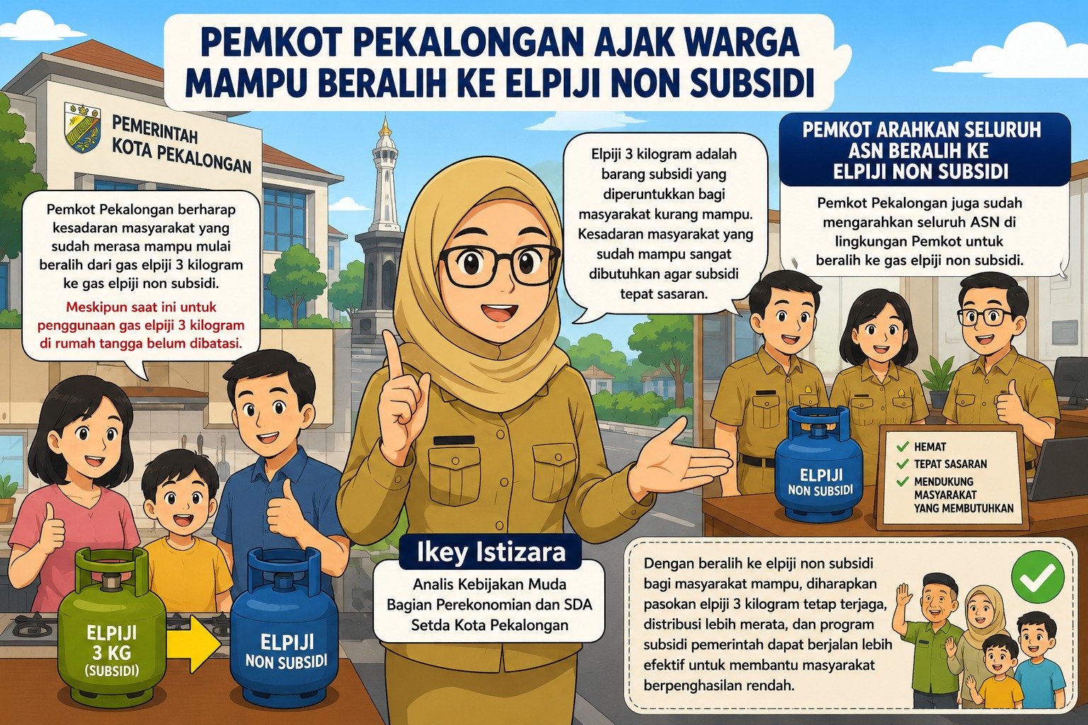 Pemkot Pekalongan Ajak Warga Mampu Beralih ke Elpiji Non Subsidi Pemkot Pekalongan Ajak Warga Mampu Beralih ke Elpiji Non Subsidi