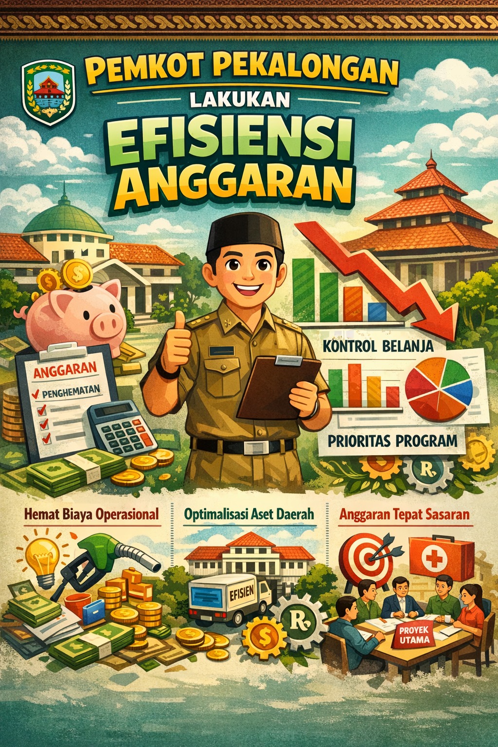Pemkot Pekalongan Lakukan Efisiensi Anggaran