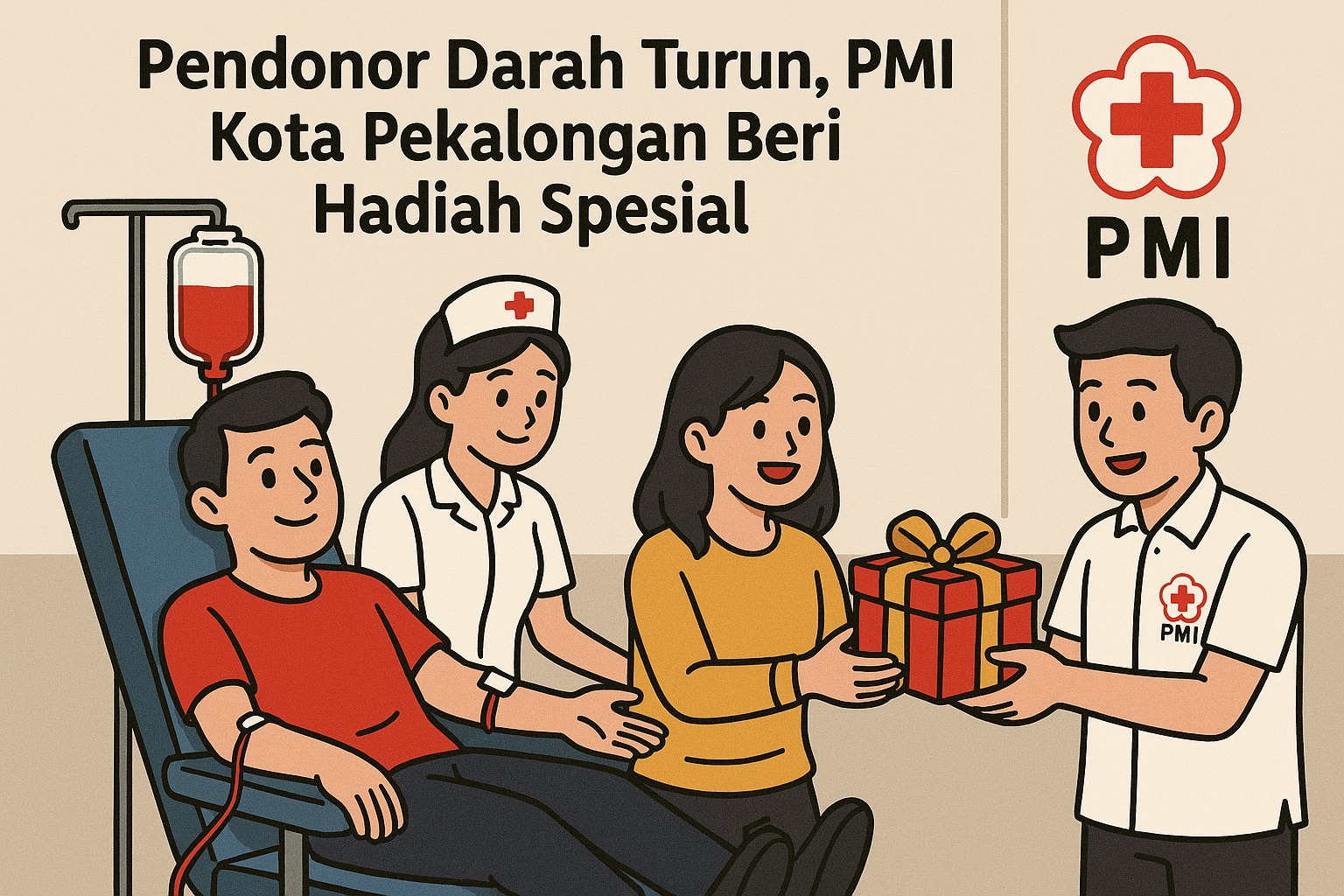 Pendonor Darah Turun, PMI Kota Pekalongan Beri Hadiah Spesial