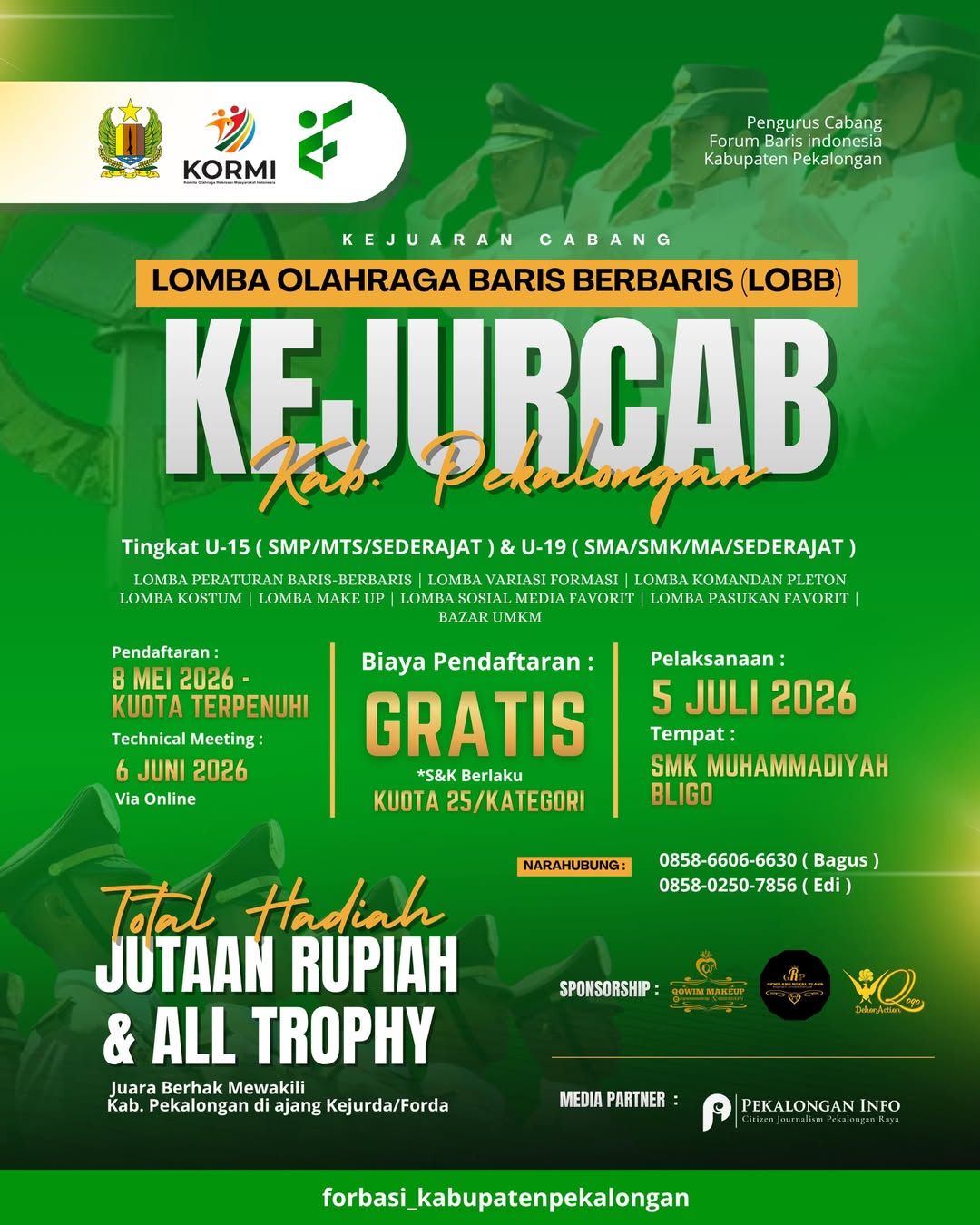 LOBB Kejurcab Kabupaten Pekalongan 2026 LOBB Kejurcab Kabupaten Pekalongan 2026