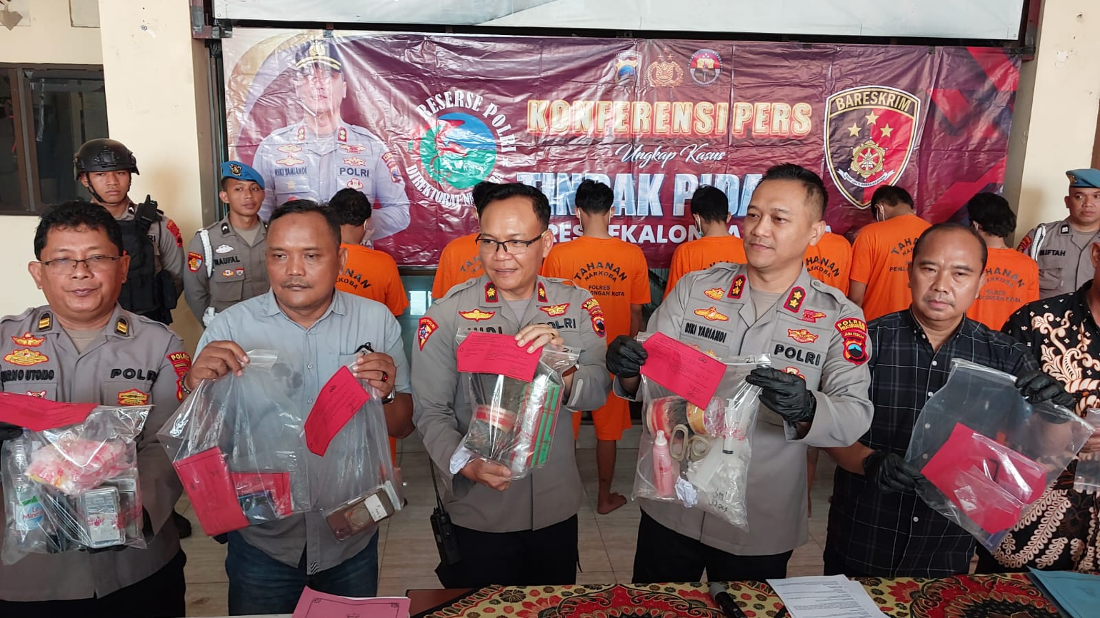 7 Tersangka Pengedar dan Penguna Narkoba Di Tangkap Polres Pekalongan Kota