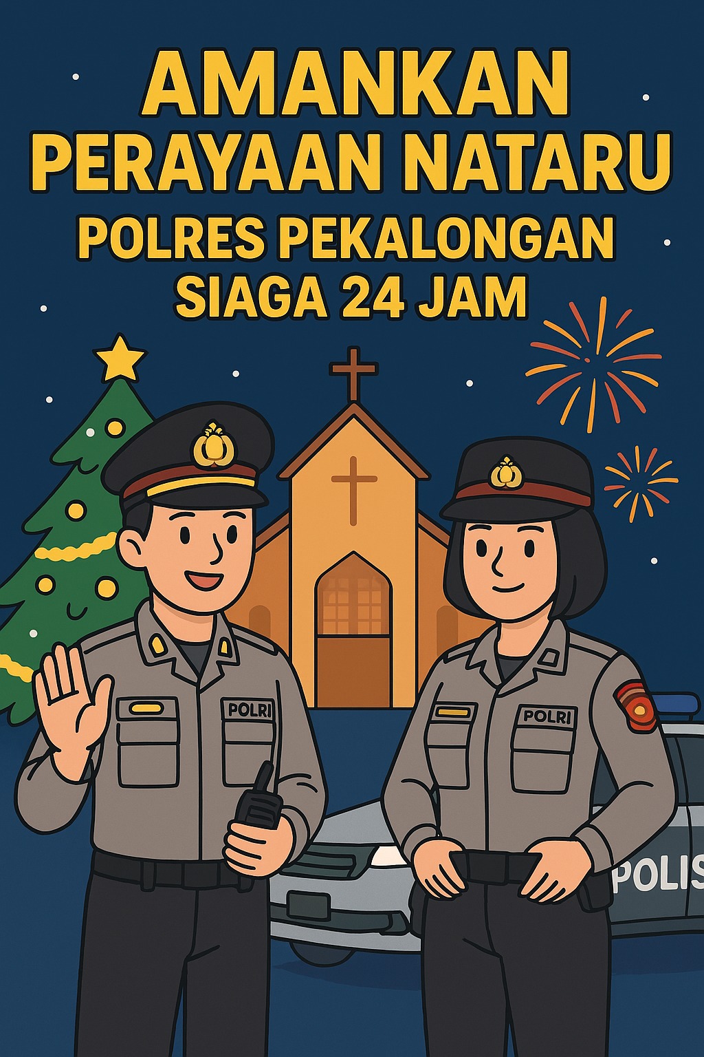 Amankan Perayaan Nataru, Polres Pekalongan Siaga 24 Jam Amankan Perayaan Nataru, Polres Pekalongan Siaga 24 Jam