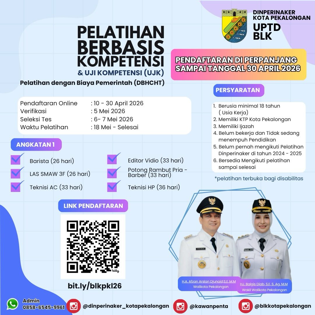 Barista dan Video Editor Jadi Primadona Pelatihan Kerja di BLK