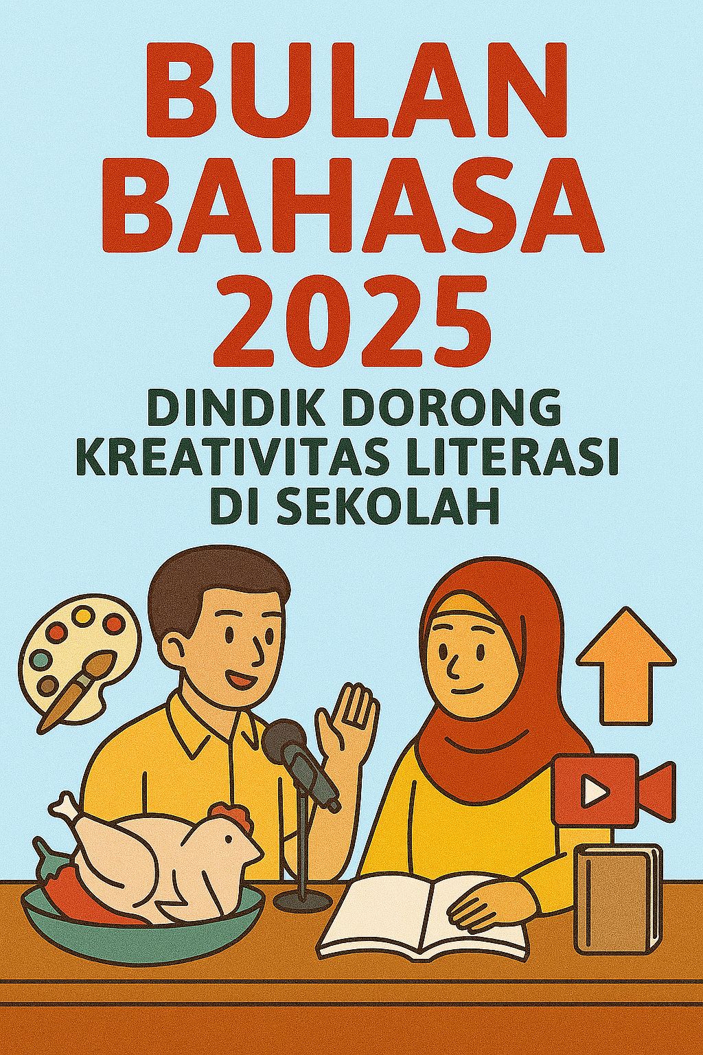 Bulan Bahasa 2025, Dindik Dorong Kreativitas Literasi di Sekolah