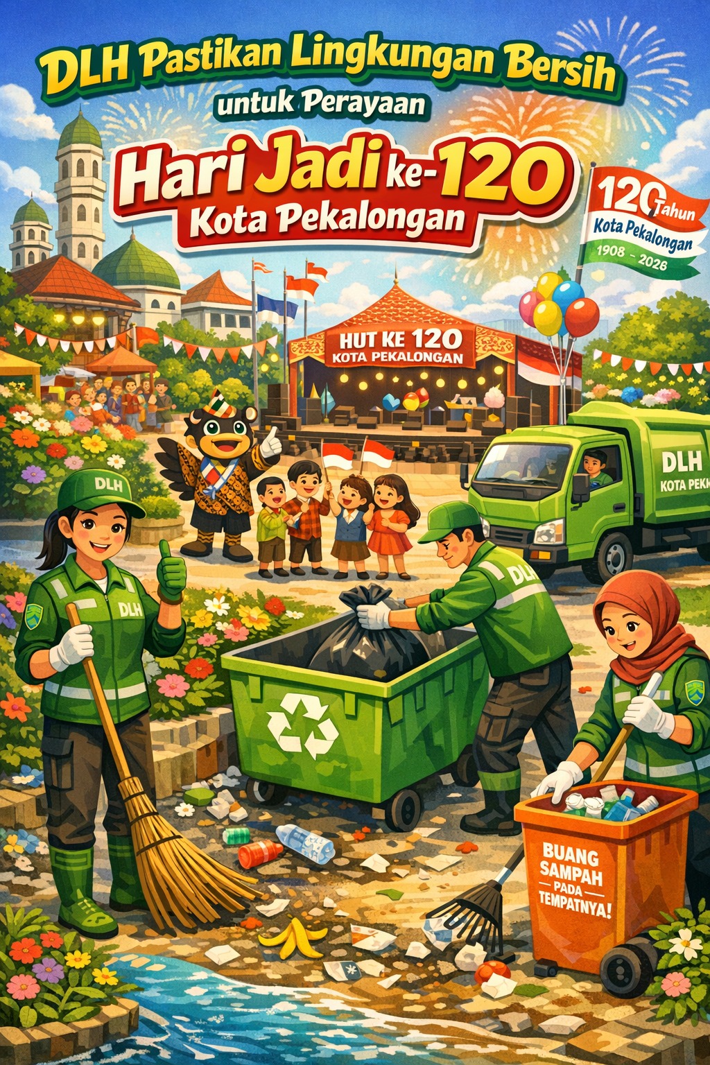 DLH Pastikan Lingkungan Bersih Pada Perayaan Hari Jadi Kota Pekalongan DLH Pastikan Lingkungan Bersih Pada Perayaan Hari Jadi Kota Pekalongan