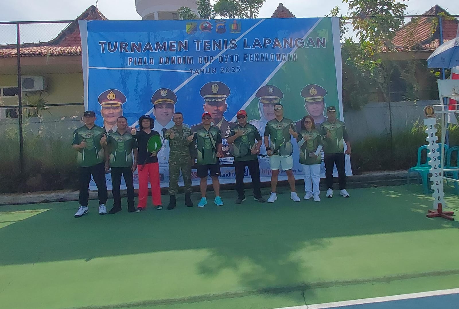 Dandim Cup, Kodim 0710 Pekalongan Pererat Silaturahmi Lewat Lapangan Tenis