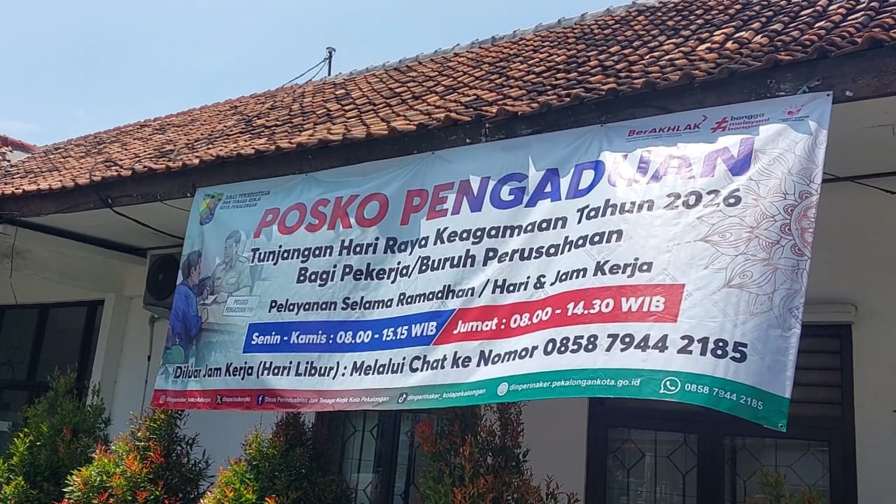 Dinperinaker Kota Pekalongan Buka Posko THR 2026 Dinperinaker Kota Pekalongan Buka Posko THR 2026