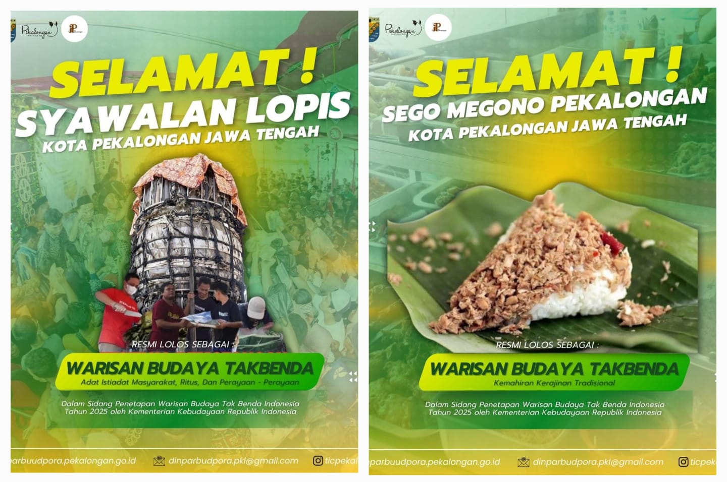 Dua Kuliner Khas Pekalongan Ditetapkan Sebagai Warisan Budaya Tak Benda Nasional Dua Kuliner Khas Pekalongan Ditetapkan Sebagai Warisan Budaya Tak Benda Nasional