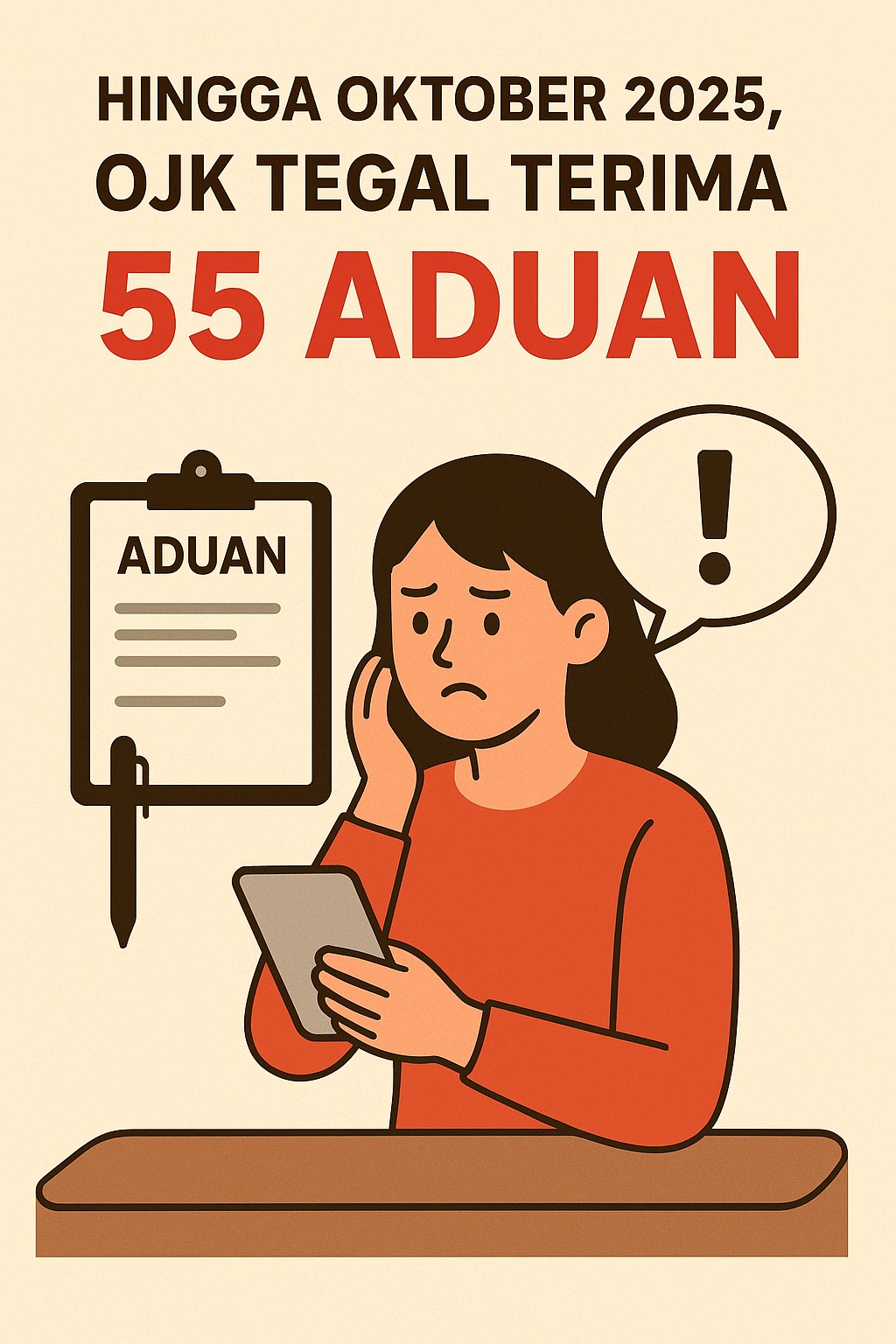 Hingga Oktober 2025, OJK Tegal Terima 55 Aduan