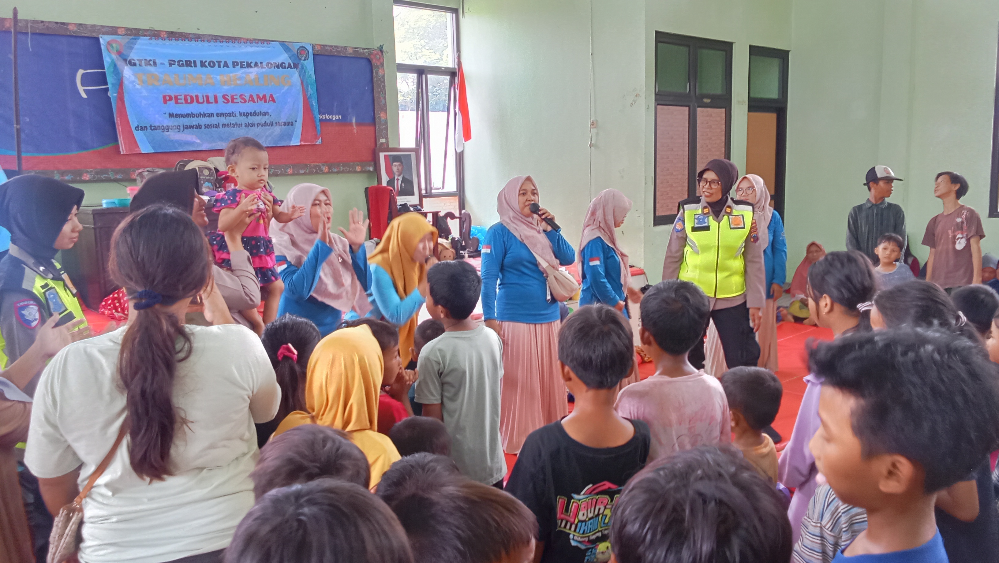 IGTKI Gelar Trauma Healing Anak Korban Banjir di Pekalongan Barat
