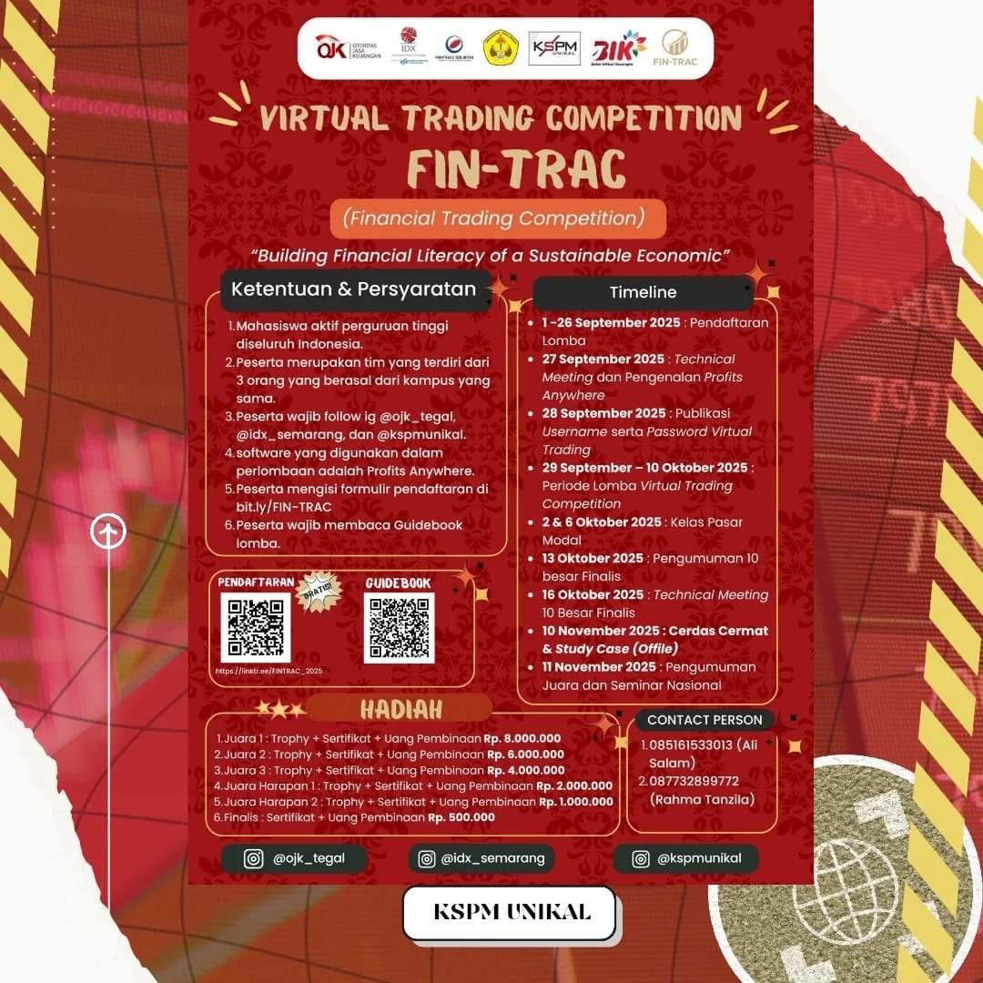 KSPM Unikal Gelar FIN-TRAC, Kompetisi Trading Berbasis Edukasi