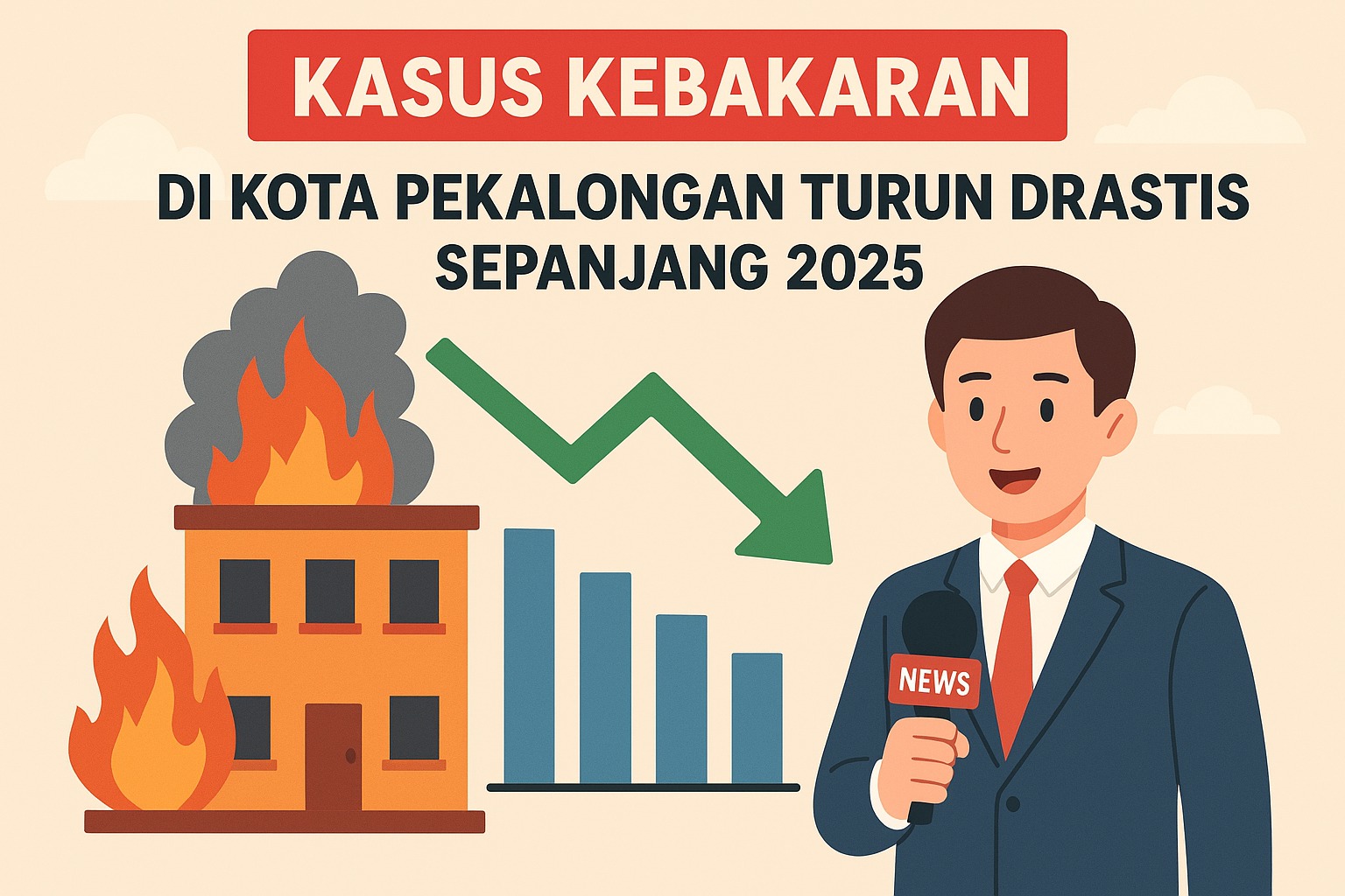 Kasus Kebakaran di Kota Pekalongan Turun Drastis Sepanjang 2025