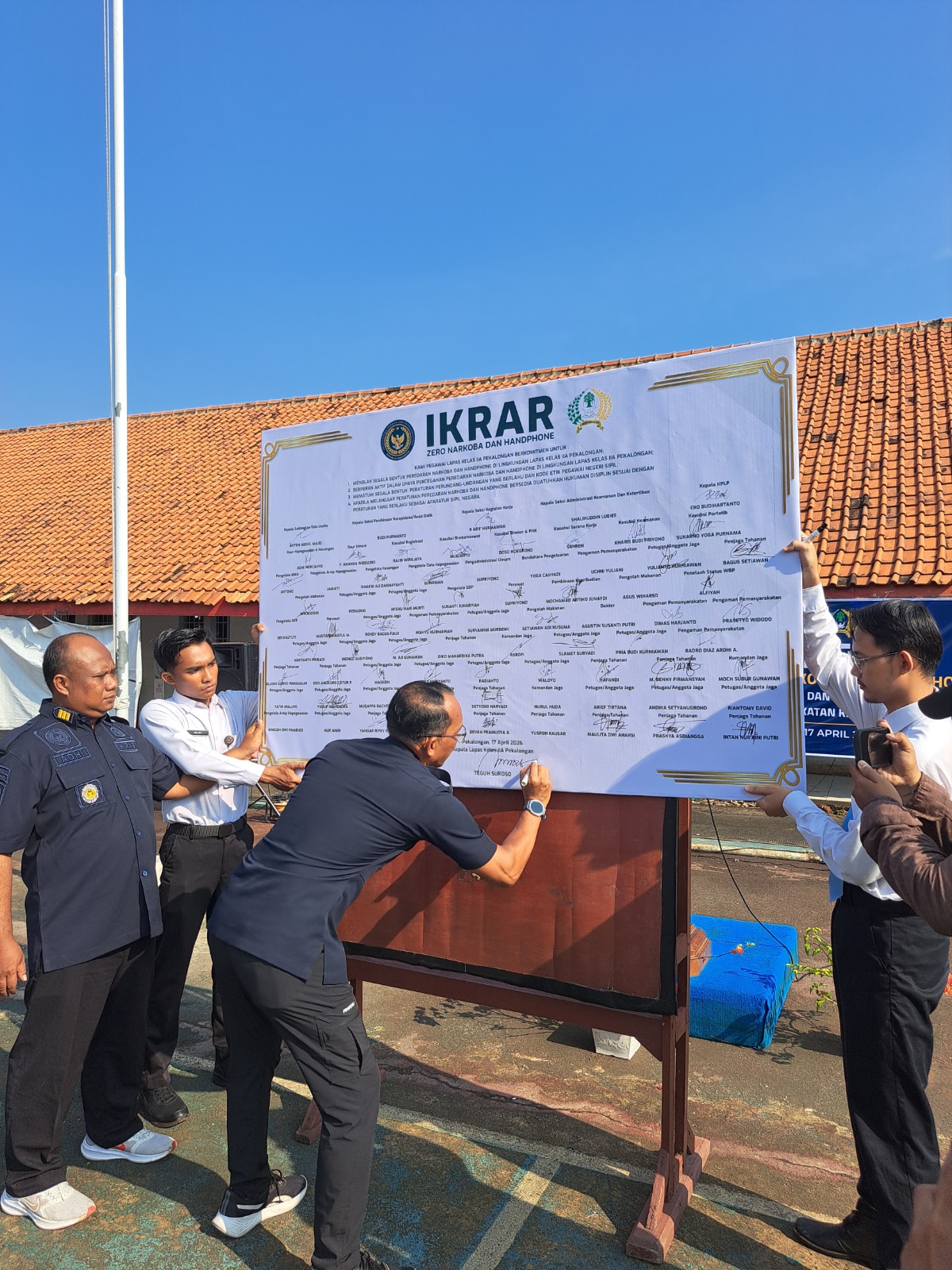 Lapas Pekalongan Deklarasikan Zero Narkoba dan HP Ilegal