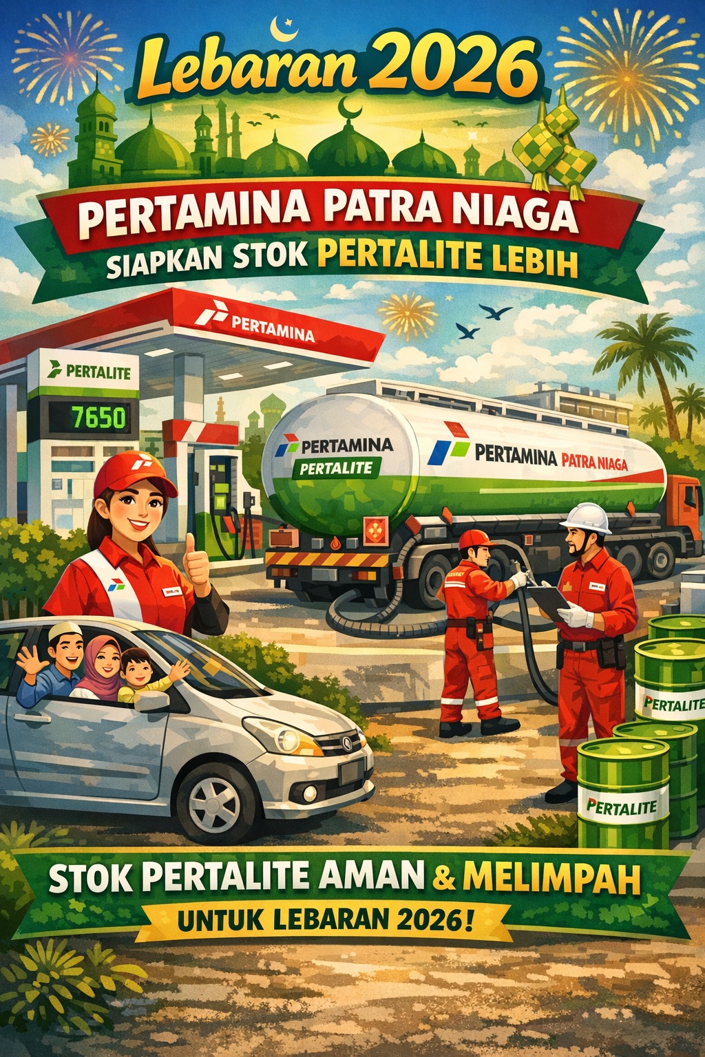 Lebaran 2026, Pertamina Patra Niaga Siapkan Stok Pertalite Lebih Lebaran 2026, Pertamina Patra Niaga Siapkan Stok Pertalite Lebih