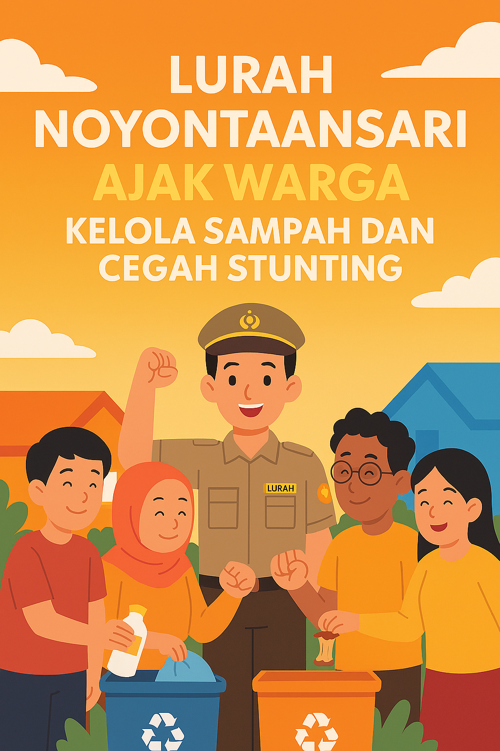 Lurah Noyontaansari Ajak Warga Kelola Sampah dan Cegah Stunting