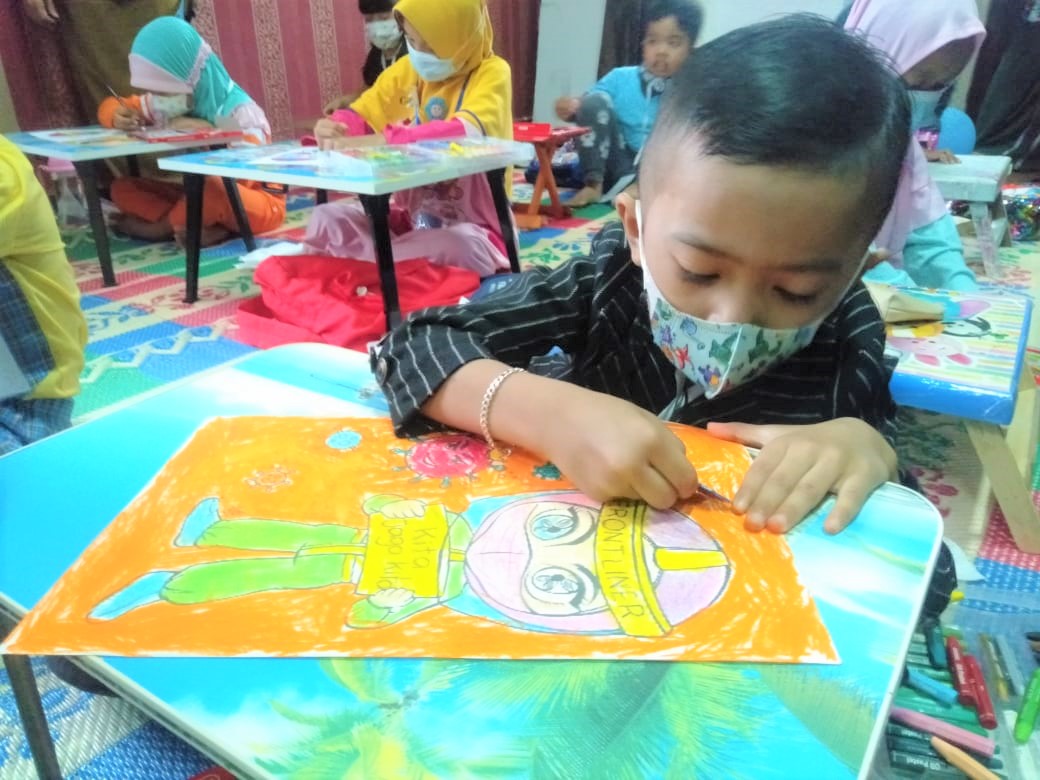 Megengan, Plaza Pekalongan Gelar Lomba Mewarnai Anak PAUD Megengan, Plaza Pekalongan Gelar Lomba Mewarnai Anak PAUD