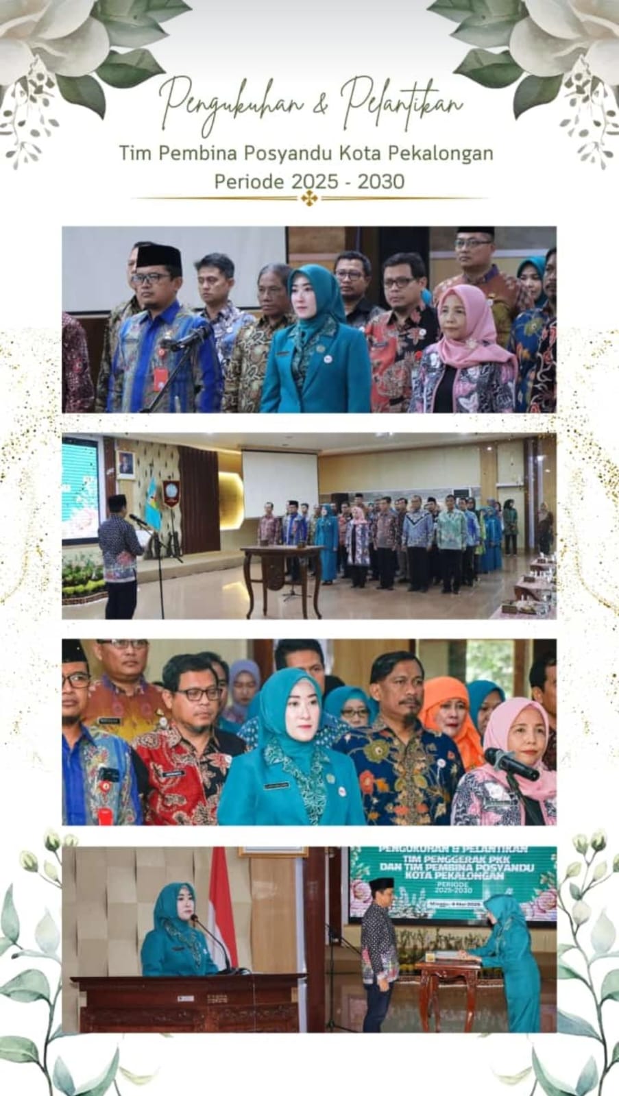 Pasca Pengukuhan TP-PKK dan TP-Posyandu Di Harapkan Makin Solid