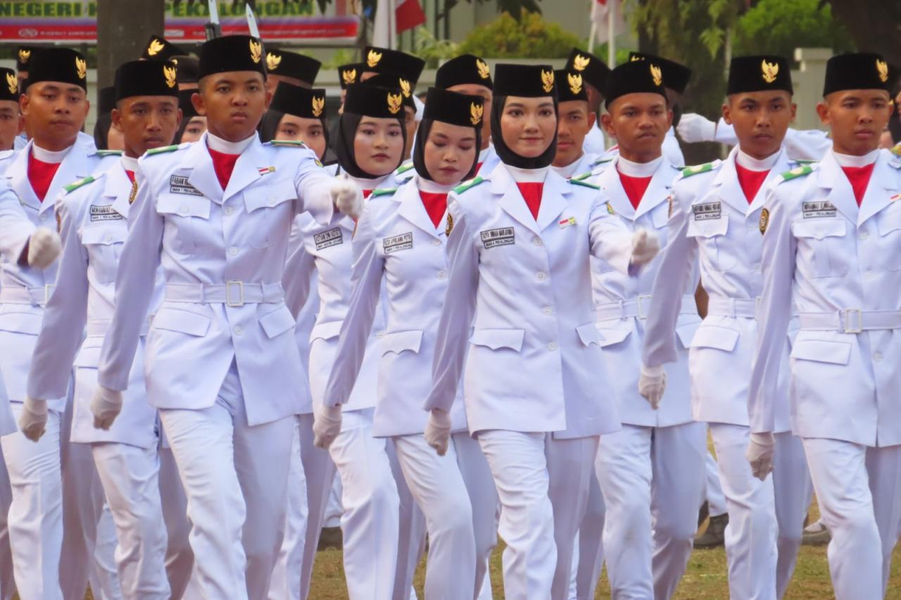 Kota pekalongan, berhasil lolos seleksi paskibra tingkat jateng