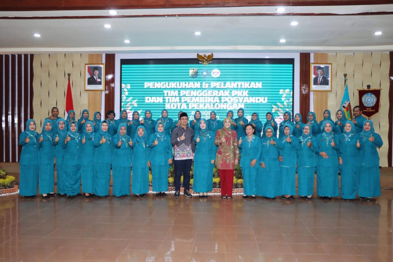Pelantikan Pengurus PKK Jadi Penguat Keluarga dan Pendidikan Anak di Pekalongan