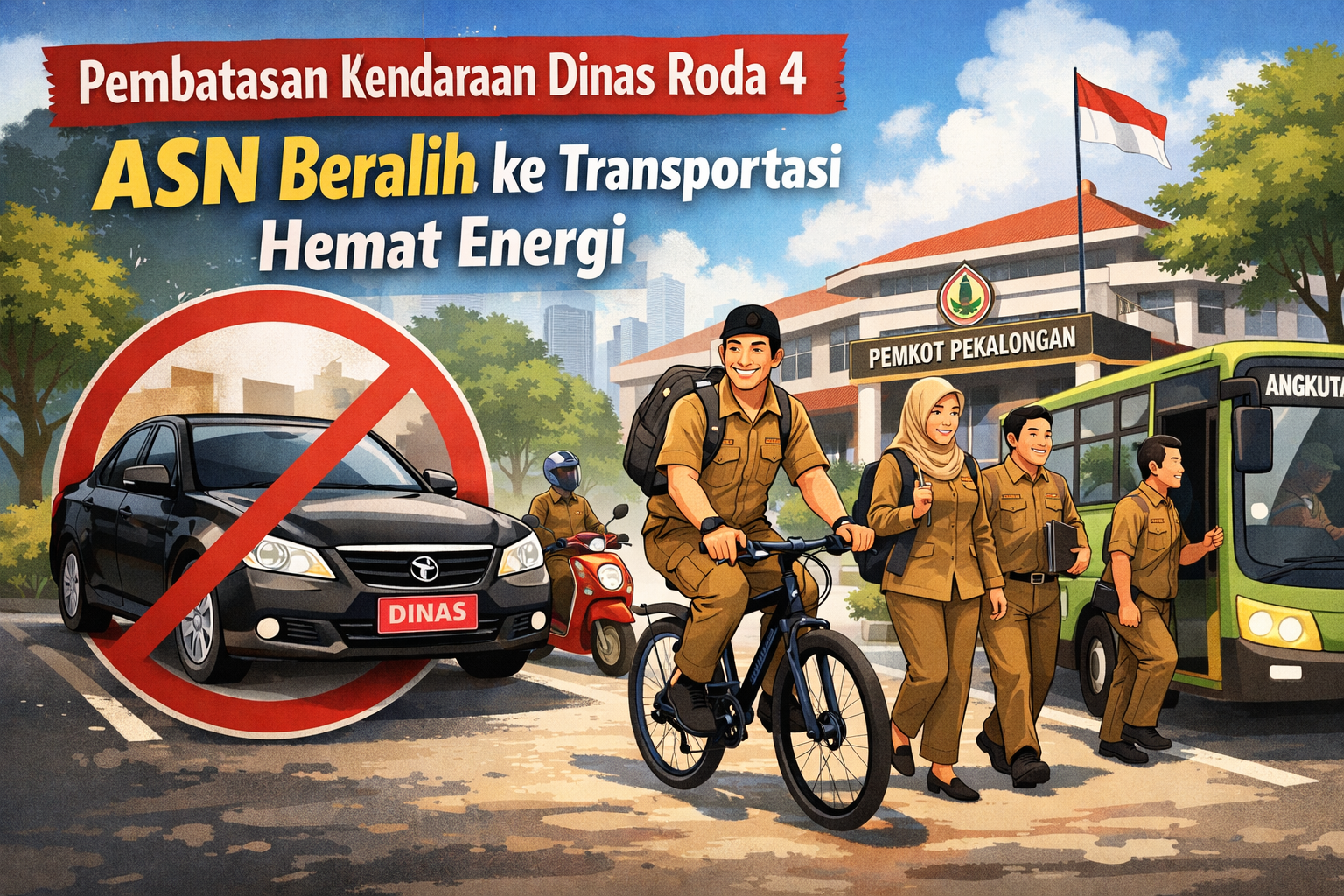 Pemkot Pekalongan Batasi Kendaraan Dinas Roda 4 Pemkot Pekalongan Batasi Kendaraan Dinas Roda 4