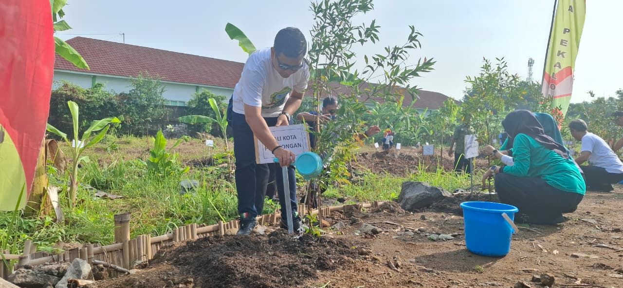 Pemkot Pekalongan Bersama Askarlo Hijaukan Lahan di TPST Padukuhan Kraton
