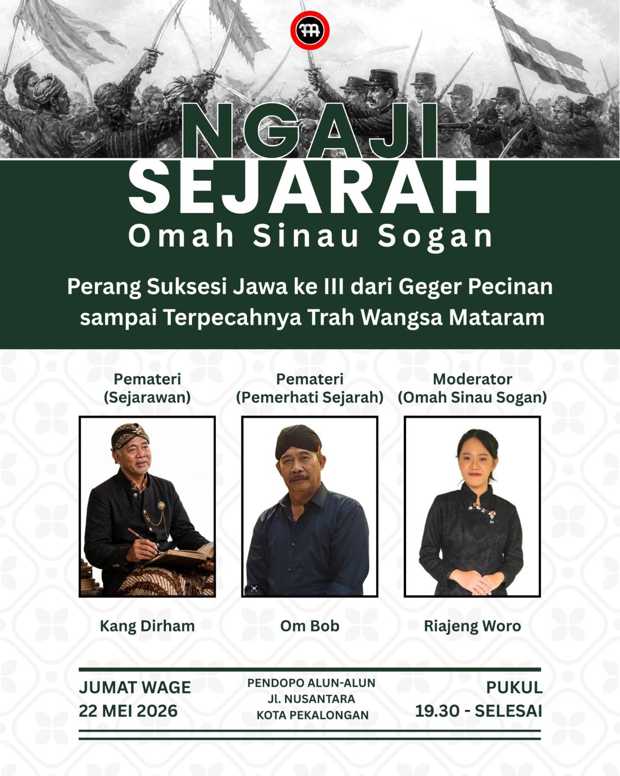 Pendopo Kabupaten Pekalongan Jadi Ruang Belajar Sejarah dan Budaya Jawa Pendopo Kabupaten Pekalongan Jadi Ruang Belajar Sejarah dan Budaya Jawa