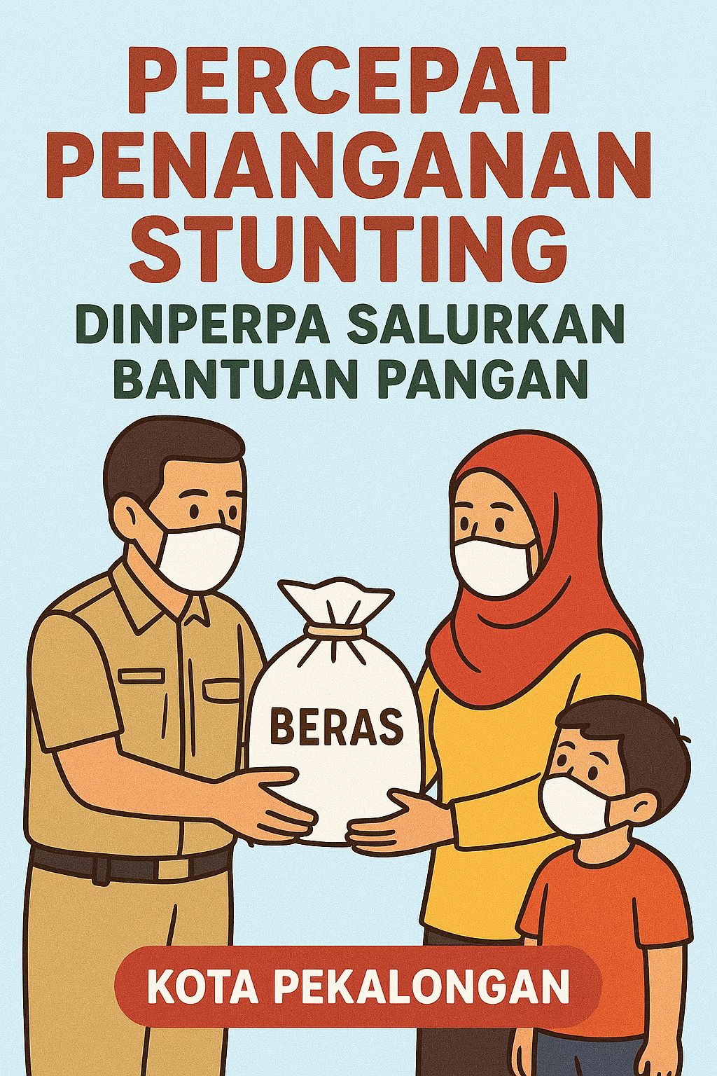 Percepat Penanganan Stunting, Dinperpa Salurkan Bantuan Pangan
