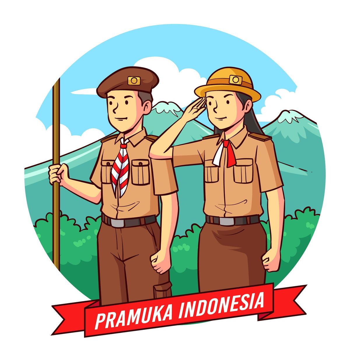 Pramuka Gelar Karya Bakti Lebaran 2025