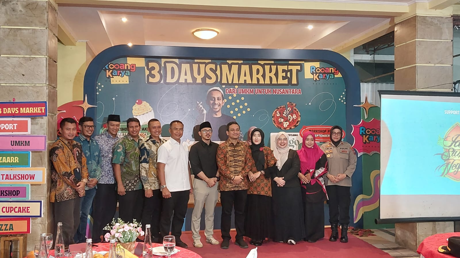 Puluhan Stand UMKM Kuliner Meriahkan  Rooang Karya 3 Days Market