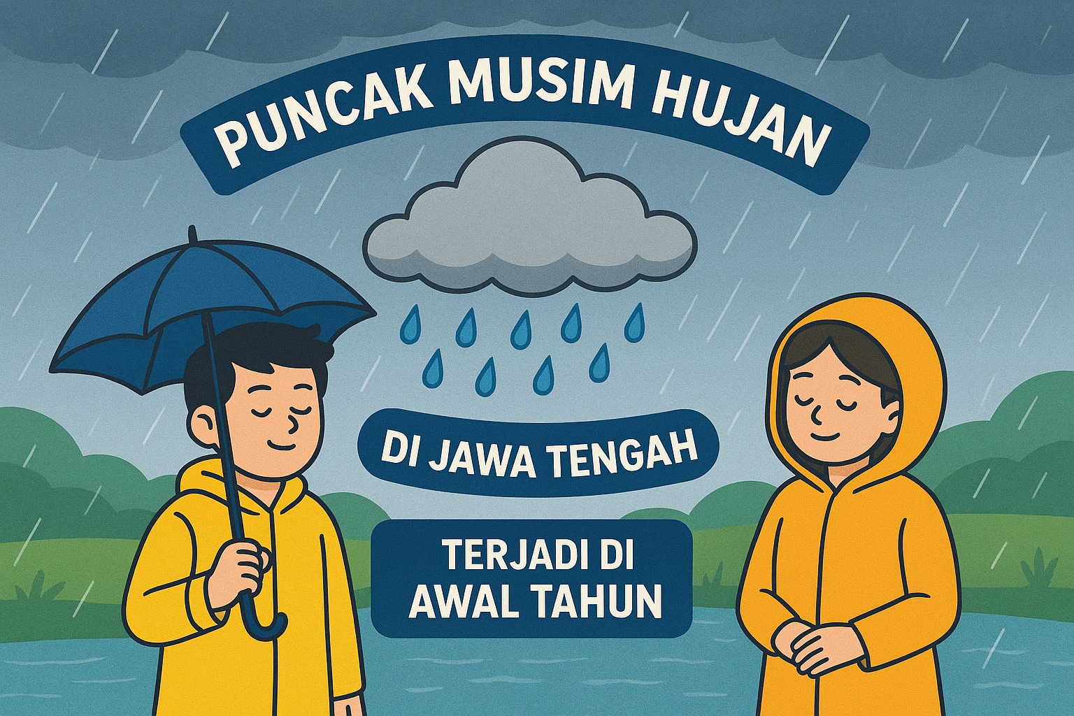 Puncak Musim Hujan di Jawa Tengah Terjadi di Awal Tahun