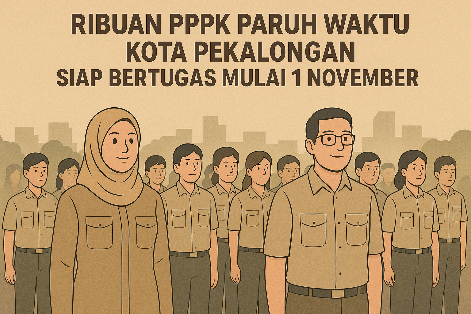 Ribuan PPPK Paruh Waktu Kota Pekalongan Siap Bertugas Mulai 1 November Ribuan PPPK Paruh Waktu Kota Pekalongan Siap Bertugas Mulai 1 November
