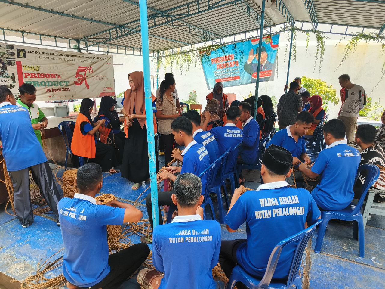 Rutan Pekalongan Latih WBP Buat Mainan Ekspor dari Sabut Kelapa