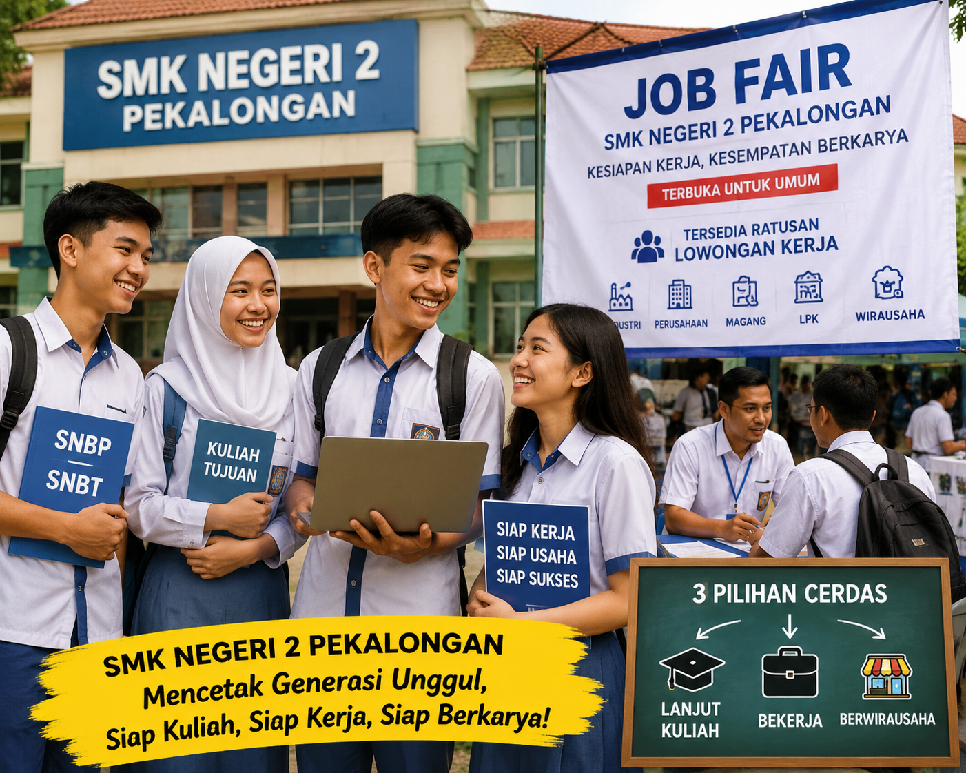 SMK Negeri 2 Pekalongan Siapkan Lulusan Masuk Kuliah dan Dunia Kerja SMK Negeri 2 Pekalongan Siapkan Lulusan Masuk Kuliah dan Dunia Kerja