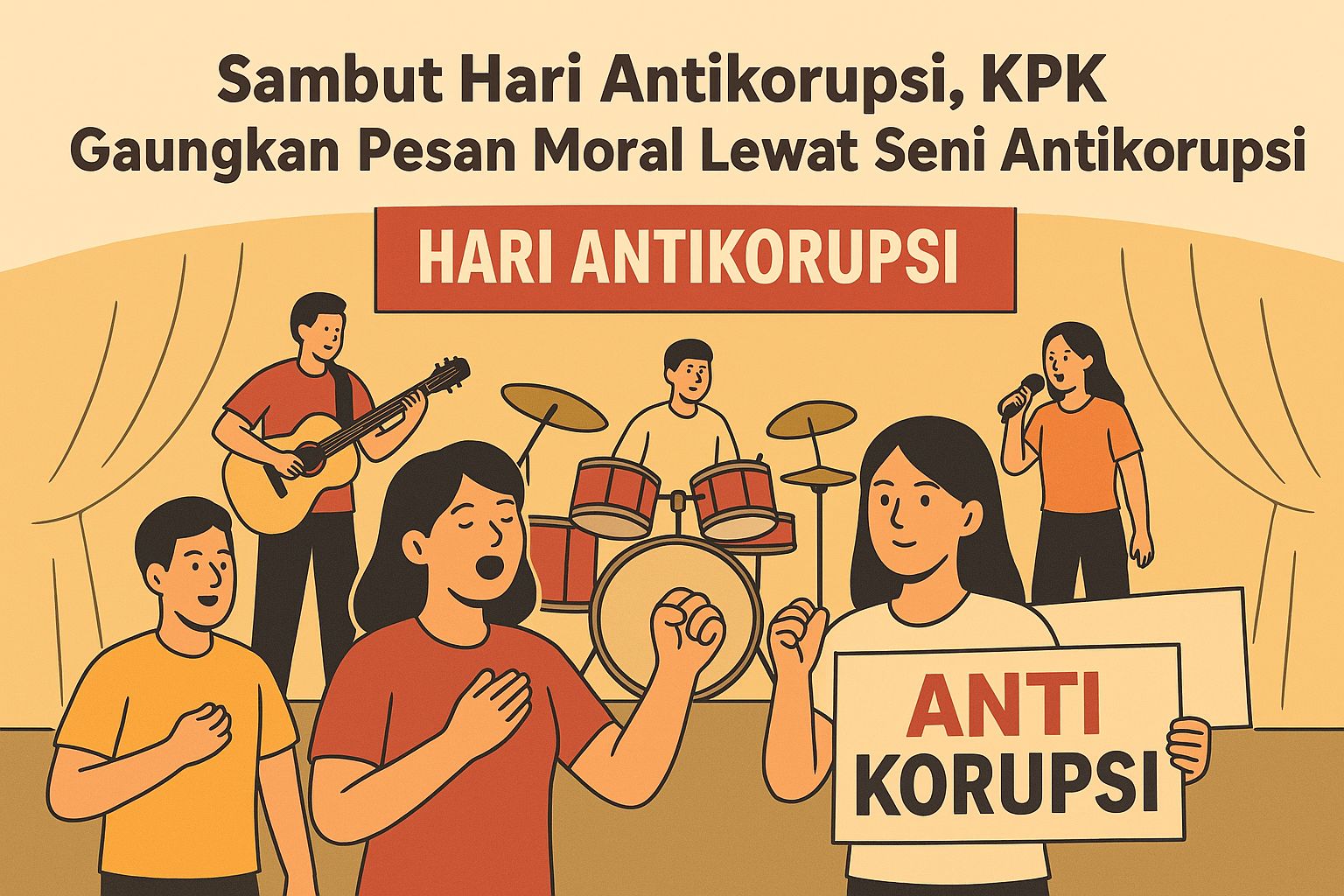 Sambut Hari Antikorupsi, KPK Gaungkan Pesan Moral Lewat Seni