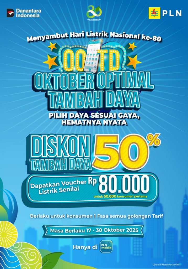 Sambut Hari Listrik Nasional, PLN Hadirkan Promo Tambah Daya OOTD Sambut Hari Listrik Nasional, PLN Hadirkan Promo Tambah Daya OOTD