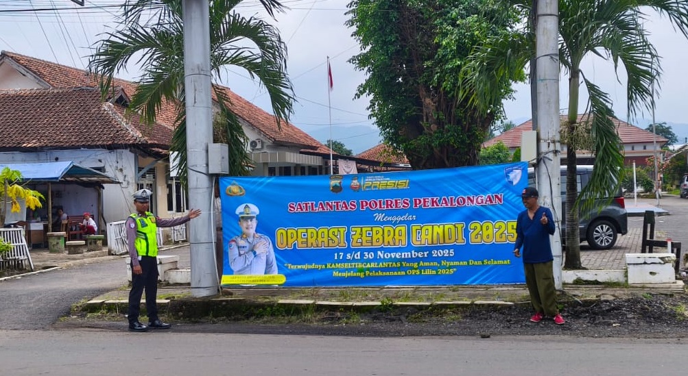 Satlantas Polres Pekalongan Kota  Sosiliasikan Operasi Zebra Candi 2025