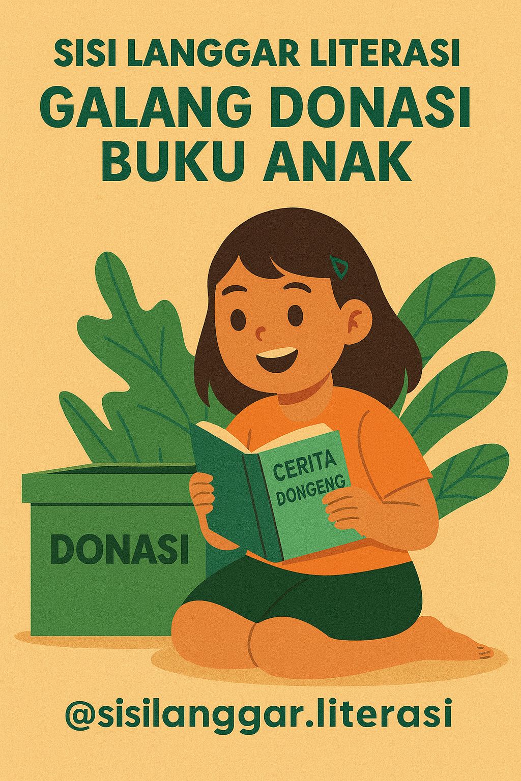 Sisi Langgar Literasi Galang Donasi Buku Anak