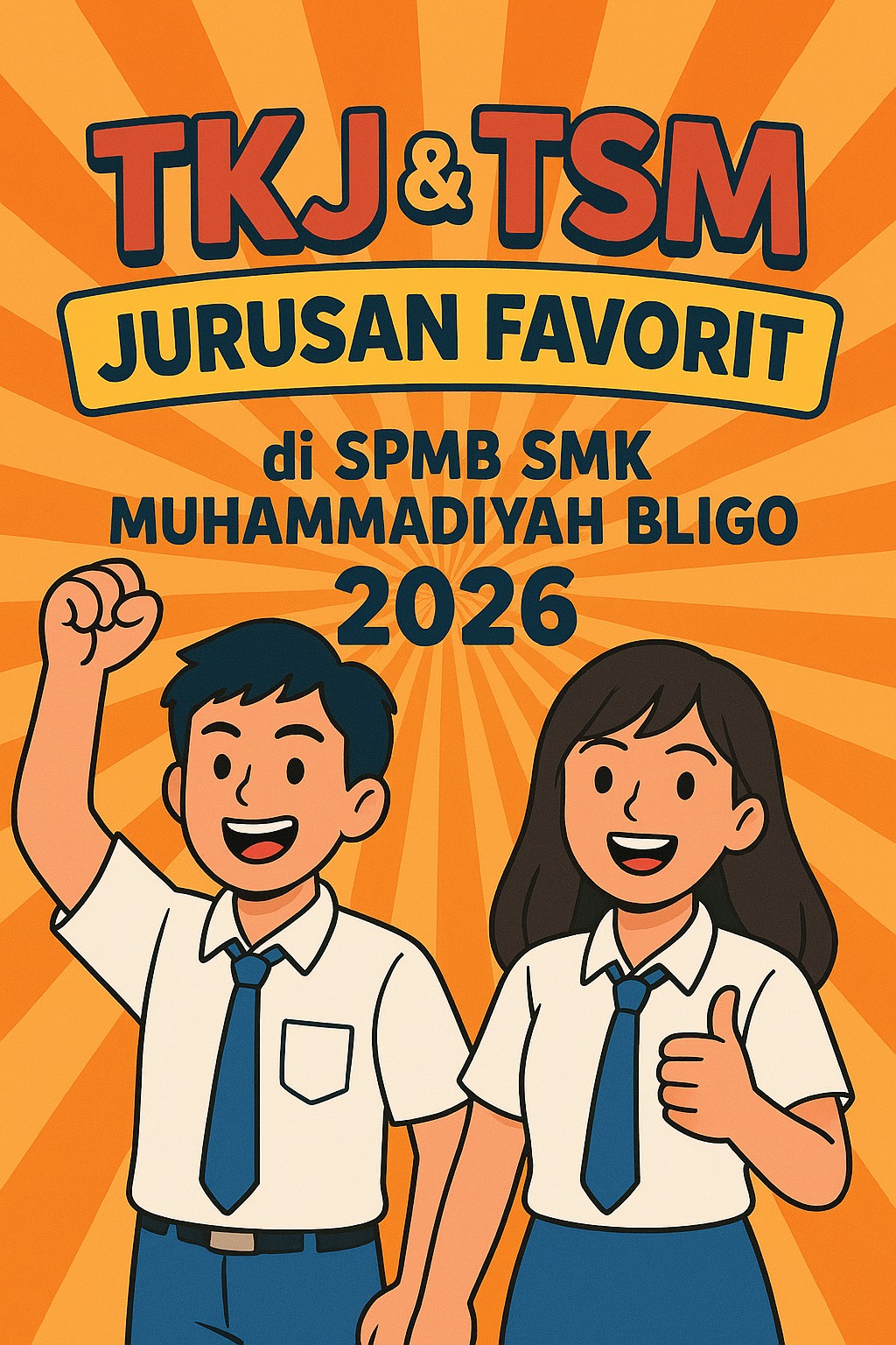 TKJ dan TSM Jadi Jurusan Favorit di SPMB SMK Muhammadiyah Bligo 2026 TKJ dan TSM Jadi Jurusan Favorit di SPMB SMK Muhammadiyah Bligo 2026