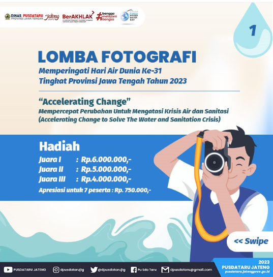 Peringati Hari Air Sedunia, Pusdataru Adakan Lomba Fotografi